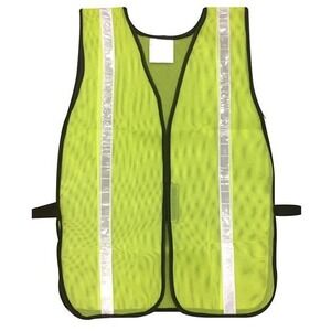 Hi Vis Safety Vest Neon Yellow‎ Reflective Strips Non Rated Workwear 18 count